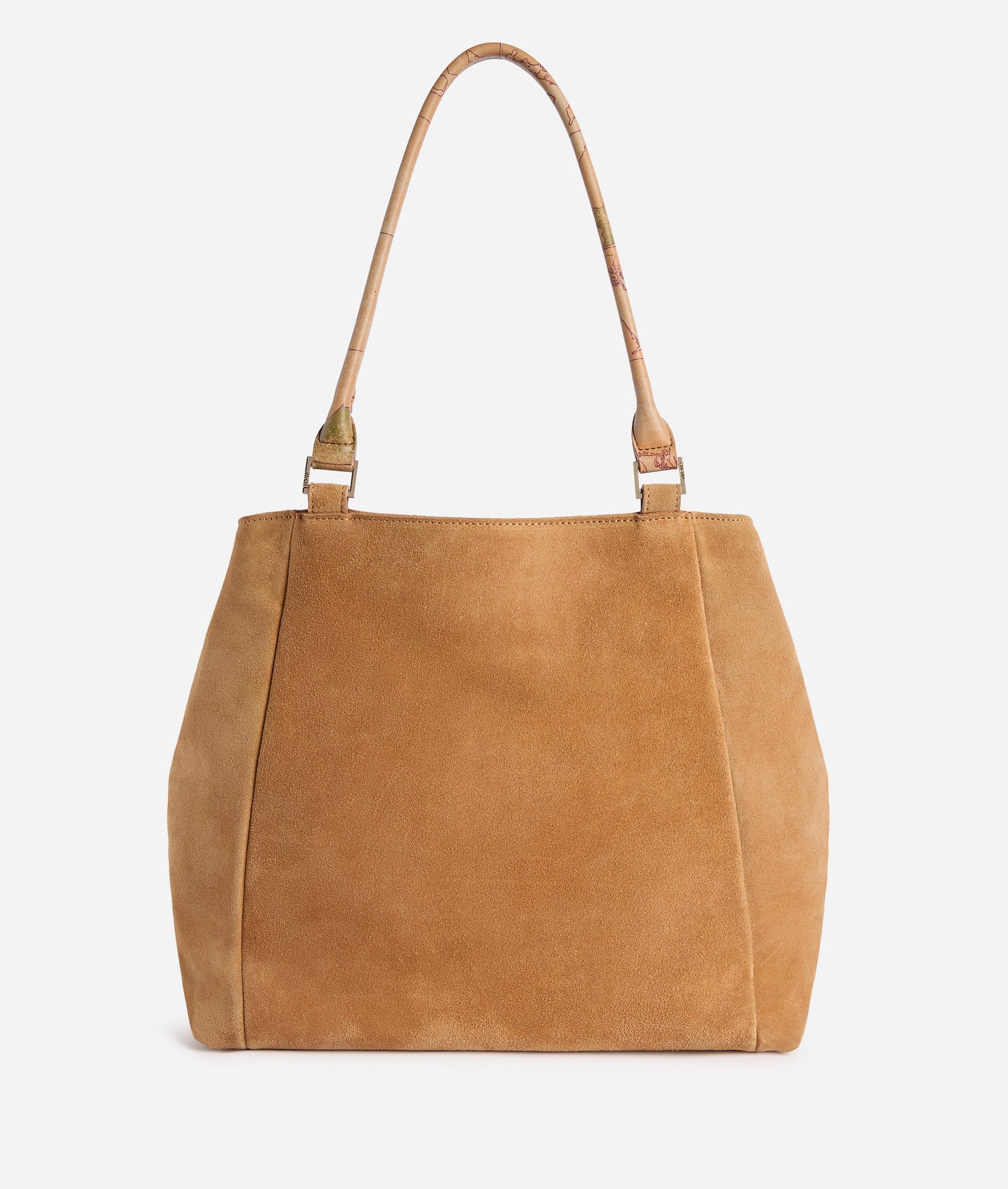 Borsa shopping grande in pelle scamosciata Cuoio - Country Bag - Alviero Martini Prima Classe