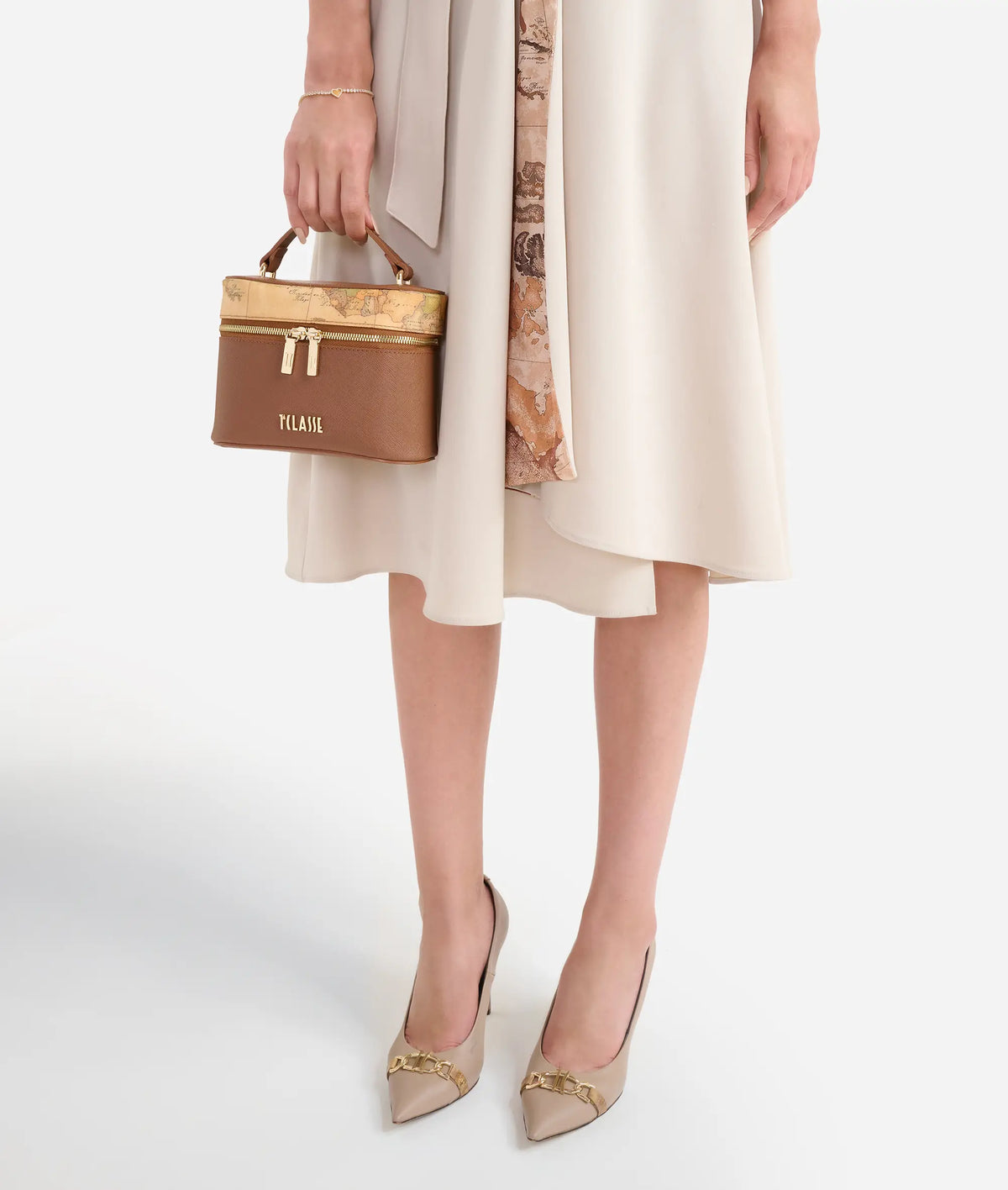 Borsa a tracolla Treasure Bag tracollina vanity Castagna- Alviero Martini Prima Classe
