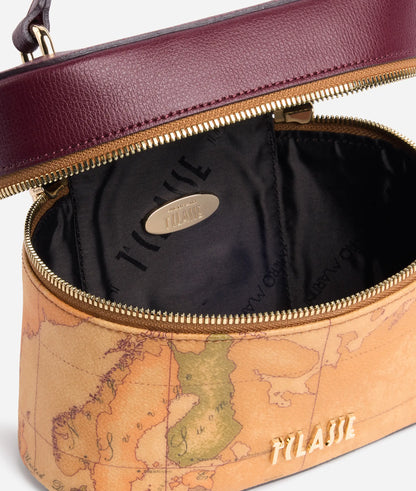 Borsa a tracolla Treasure Bag tracollina vanity Geo Classic e Burgundy - Alviero Martini Prima Classe
