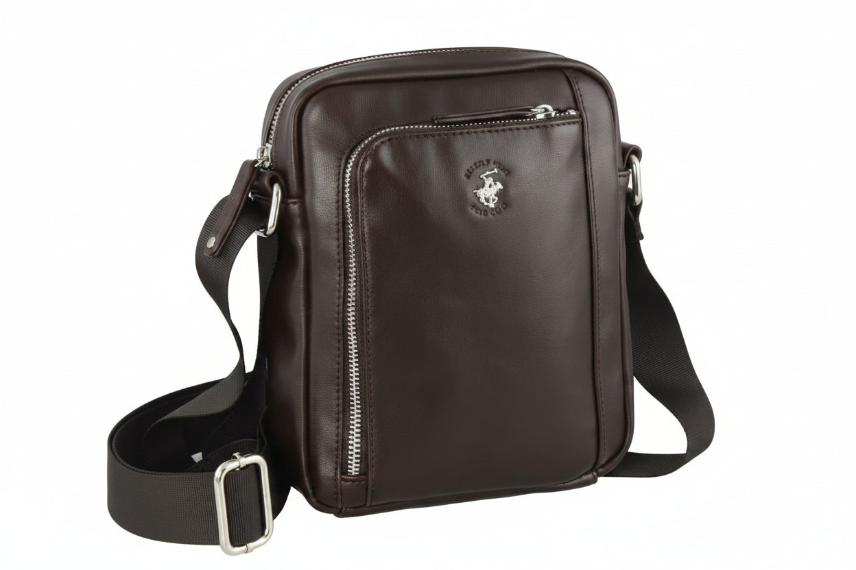 Borsello Medio in similpelle da uomo - Project - Beverly Hills Polo Club