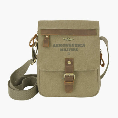 Borsa a tracolla uomo in tessuto compatta linea Canvas Aeronautica Militare