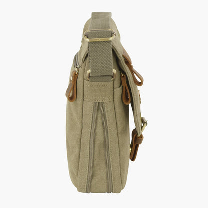 Borsa a tracolla uomo in tessuto compatta linea Canvas Aeronautica Militare