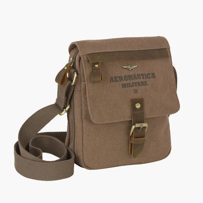 Borsa a tracolla uomo in tessuto compatta linea Canvas Aeronautica Militare
