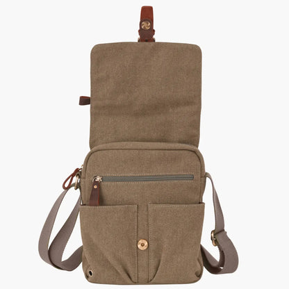 Borsa a tracolla uomo in tessuto compatta linea Canvas Aeronautica Militare