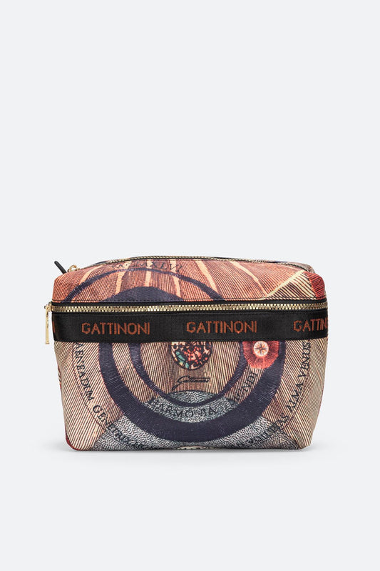 Beauty Case grande in nylon Stampa Planetarium Easy Chic Classic - Gattinoni