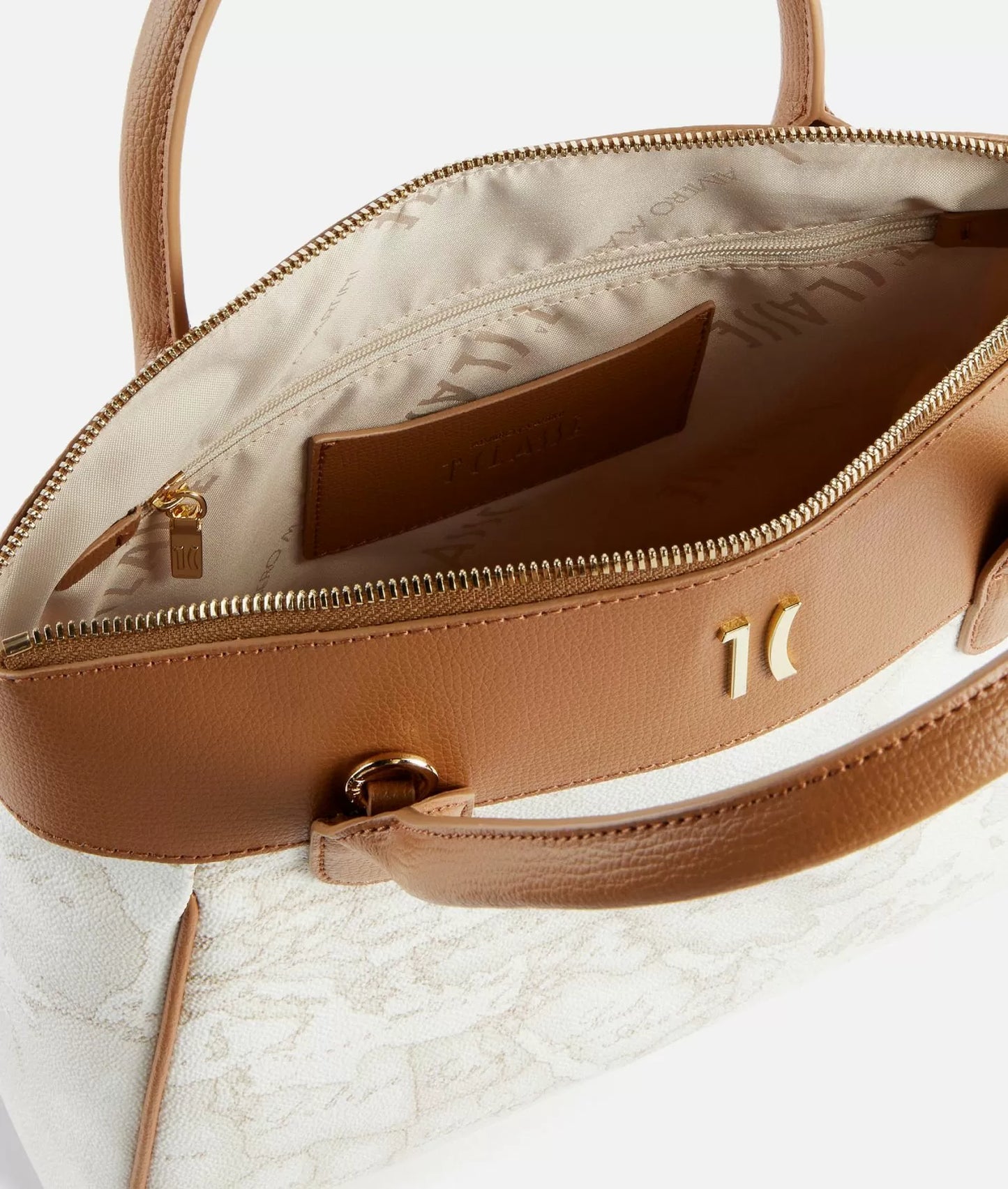 Borsa a mano con tracolla Geo White - Heritage Geo - Alviero Martini Prima Classe