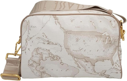 Borsa a tracolla Reporter media - Geo Soft - Alviero Martini Prima Classe - Geo Bianco