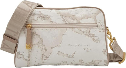 Borsa a tracolla Reporter media - Geo Soft - Alviero Martini Prima Classe - Geo Bianco