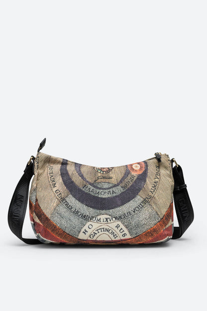 Borsa a tracolla in canvas - Maya Classic Planetarium- Gattinoni