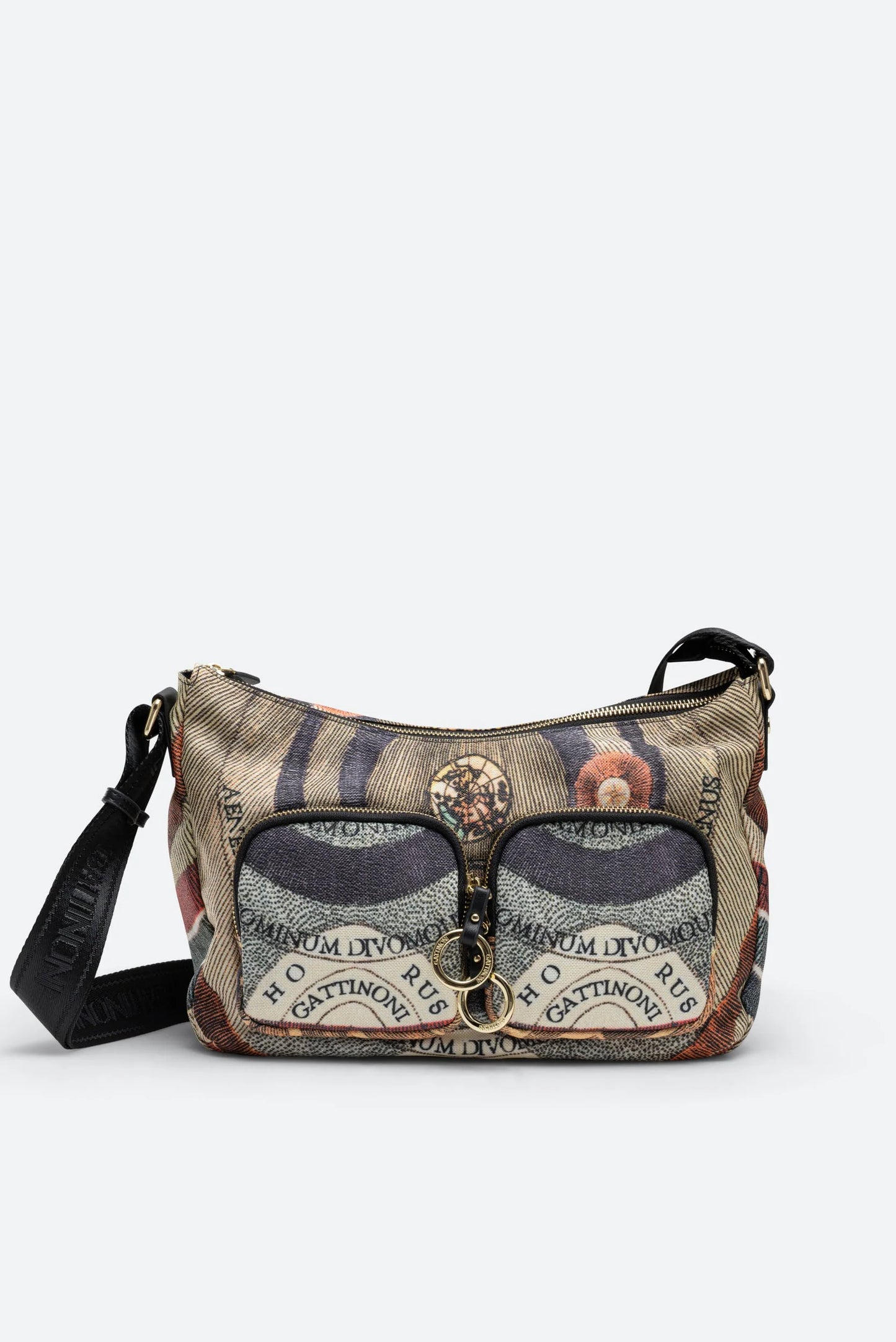 Borsa a tracolla in canvas - Maya Classic Planetarium- Gattinoni