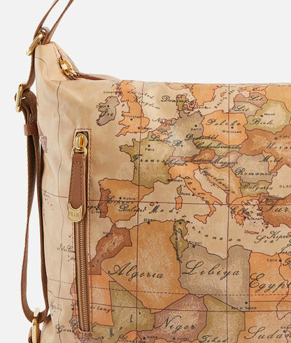 Borsa hobo doppia portabilità - Geo Soft Classic- Alviero Martini Prima Classe