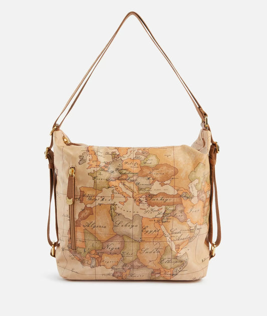 Borsa hobo doppia portabilità - Geo Soft Classic- Alviero Martini Prima Classe