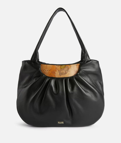 Borsa shopping in pelle nappata morbida - Immersive Leather - Alviero Martini Prima Classe