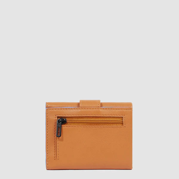 Portafogli uomo compatto in pelle con porta monete posteriore - Atlas - Piquadro