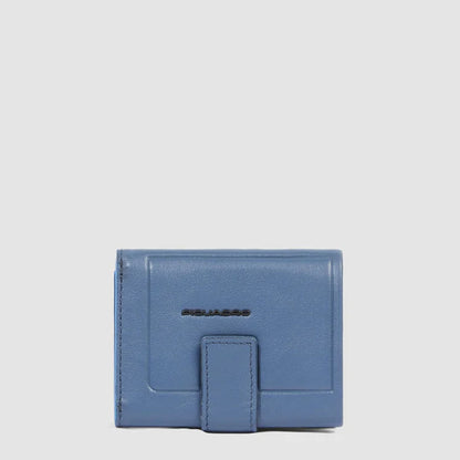 Portafogli uomo compatto in pelle con porta monete posteriore - Atlas - Piquadro