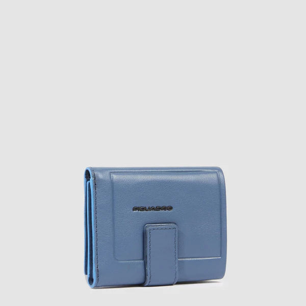 Portafogli uomo compatto in pelle con porta monete posteriore - Atlas - Piquadro