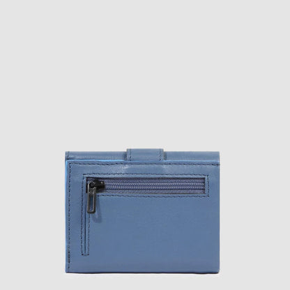 Portafogli uomo compatto in pelle con porta monete posteriore - Atlas - Piquadro