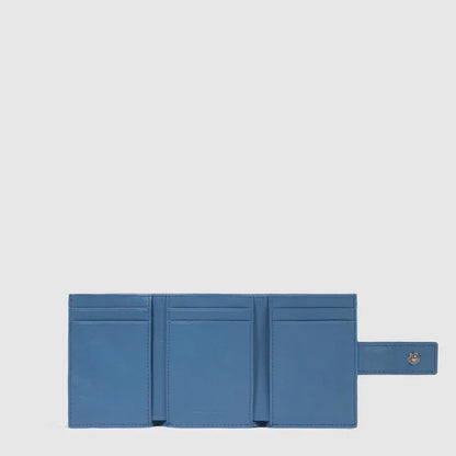 Portafogli uomo compatto in pelle con porta monete posteriore - Atlas - Piquadro