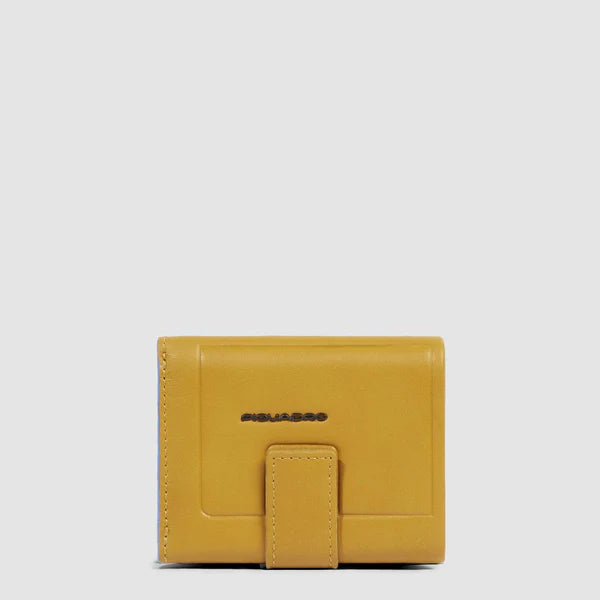 Portafogli uomo compatto in pelle con porta monete posteriore - Atlas - Piquadro