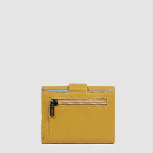 Portafogli uomo compatto in pelle con porta monete posteriore - Atlas - Piquadro