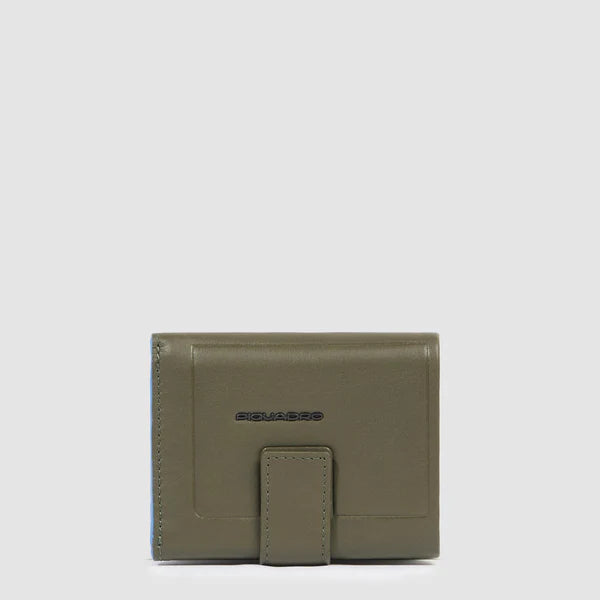 Portafogli uomo compatto in pelle con porta monete posteriore - Atlas - Piquadro