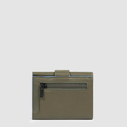 Portafogli uomo compatto in pelle con porta monete posteriore - Atlas - Piquadro