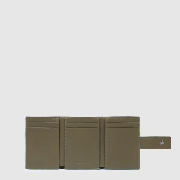 Portafogli uomo compatto in pelle con porta monete posteriore - Atlas - Piquadro