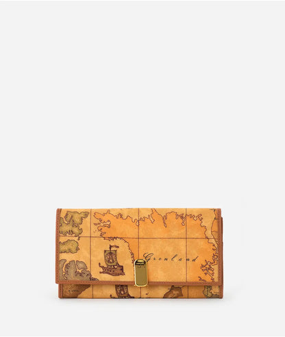 Portafoglio grande in pelle stampa Geo Classic CW003 - Alviero Martini Prima Classe
