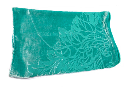 Sciarpa  verde con "Medusa" trasparente - Versace