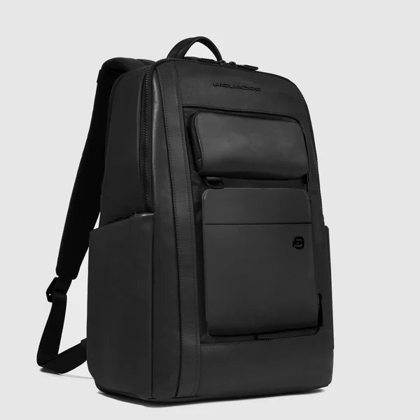 Zaino uomo porta pc 15.6" e iPad®Pro 12,9" in tessuto riciclato e pelle - Liko - Piquadro