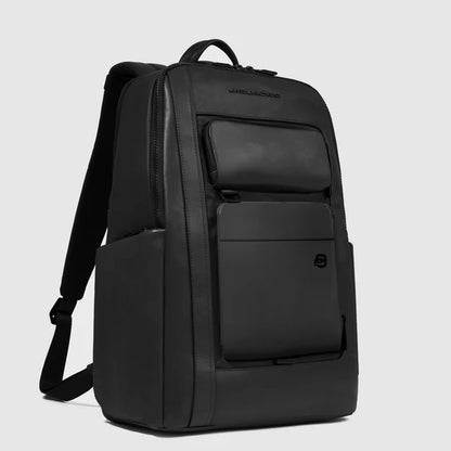 Zaino uomo porta pc 15.6" e iPad®Pro 12,9" in tessuto riciclato e pelle - Liko - Piquadro