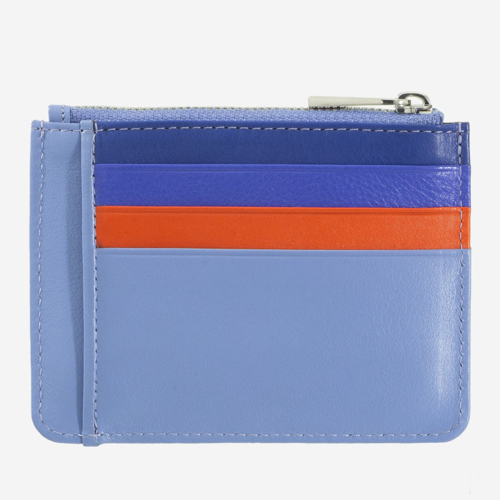 Porta carte di credito documenti a busta con cerniera Dudubags Colorful - "Tiago"