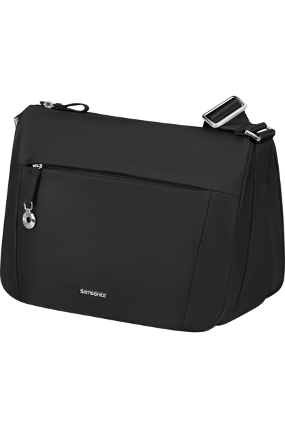 Borsa a tracolla mezza luna 3 cerniere in tessuto Nero - Move 5.0 - Samsonite