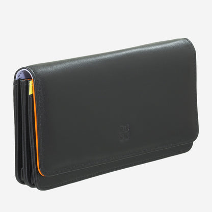 Portafoglio a soffietto donna 18cm Rfid in pelle colorata- Colorful - DuduBags