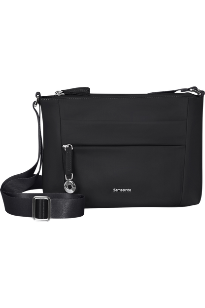 Borsa a tracolla in tessuto 3 cerniere small Nero - Move 5.0 - Samsonite