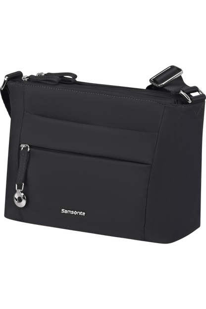 Borsa a tracolla in tessuto 3 cerniere small Nero - Move 5.0 - Samsonite
