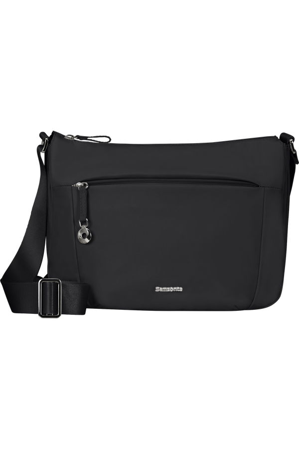 Borsa a tracolla mezza luna 3 cerniere in tessuto Nero - Move 5.0 - Samsonite