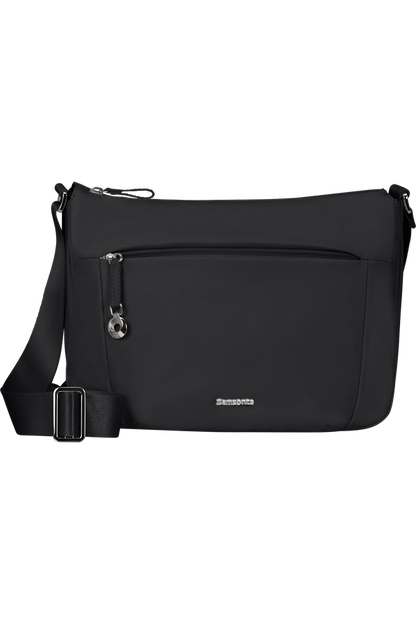 Borsa a tracolla mezza luna 3 cerniere in tessuto Nero - Move 5.0 - Samsonite