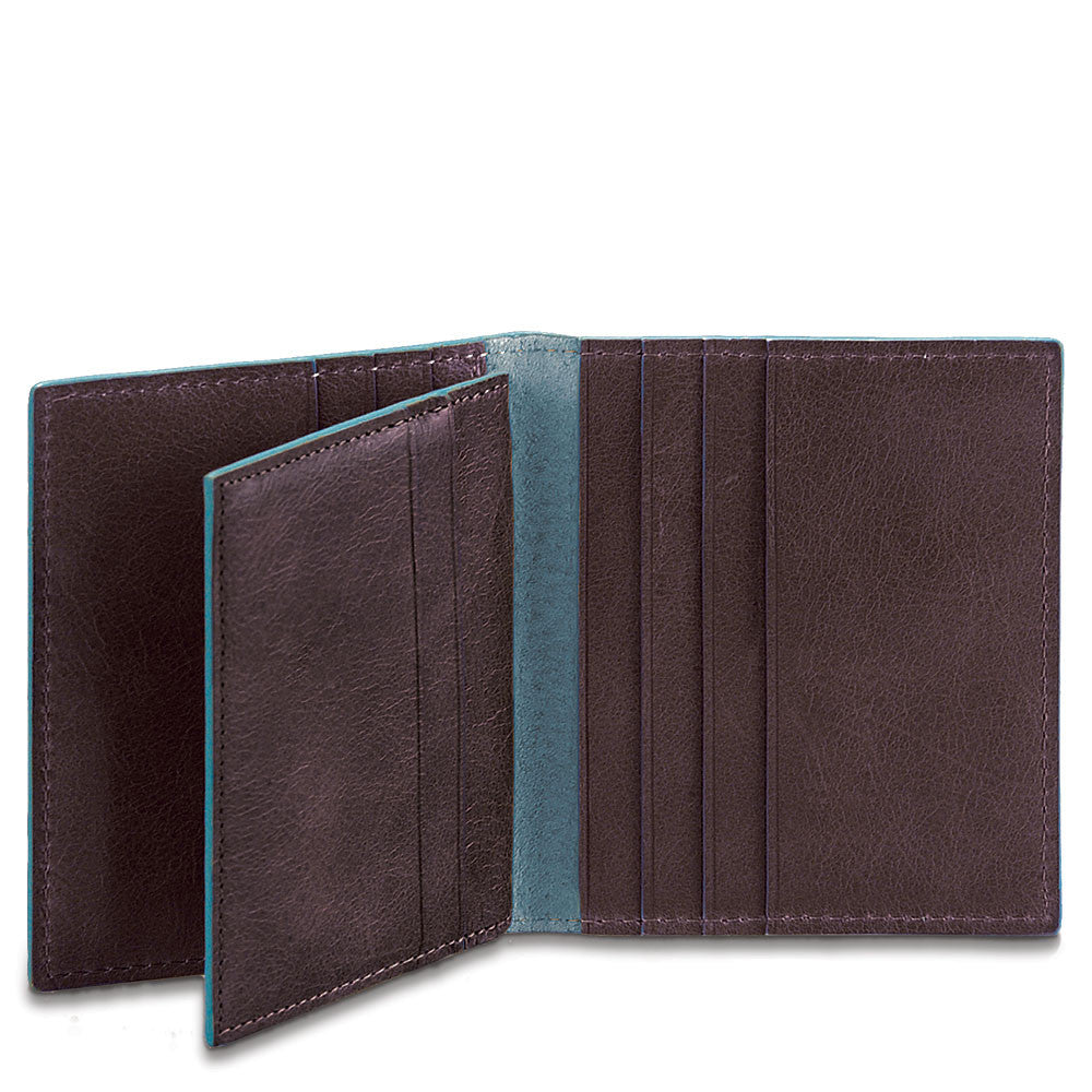 Porta carte di credito a libro con elastico Piquadro Blue Square –  Pelletterie Pina Ercolano