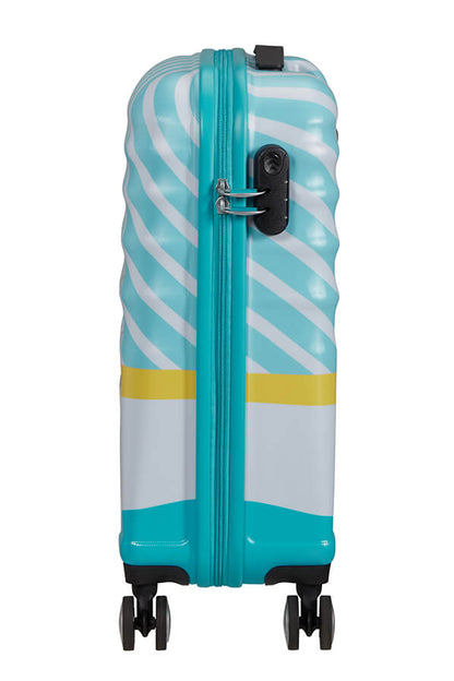 Trolley cabina spinner 4ruote Wavebreaker Mickey Blue Kiss American Tourister