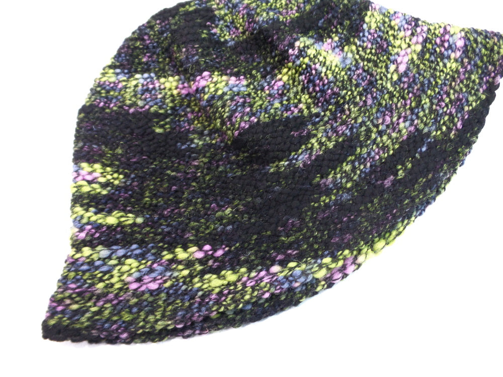 Cappello pescatore in misto lana nero e verde taglia unica - Missoni