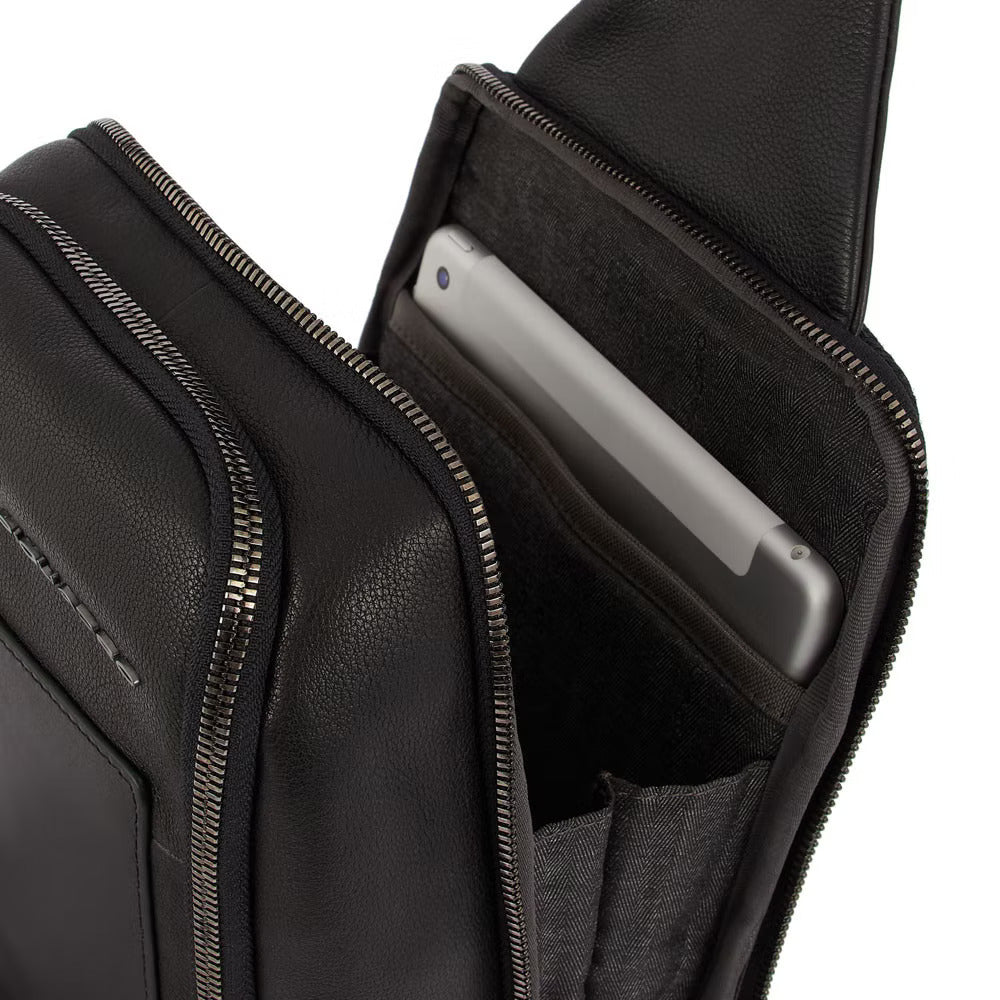 Monospalla uomo in pelle Martin Piquadro – Pelletterie Pina