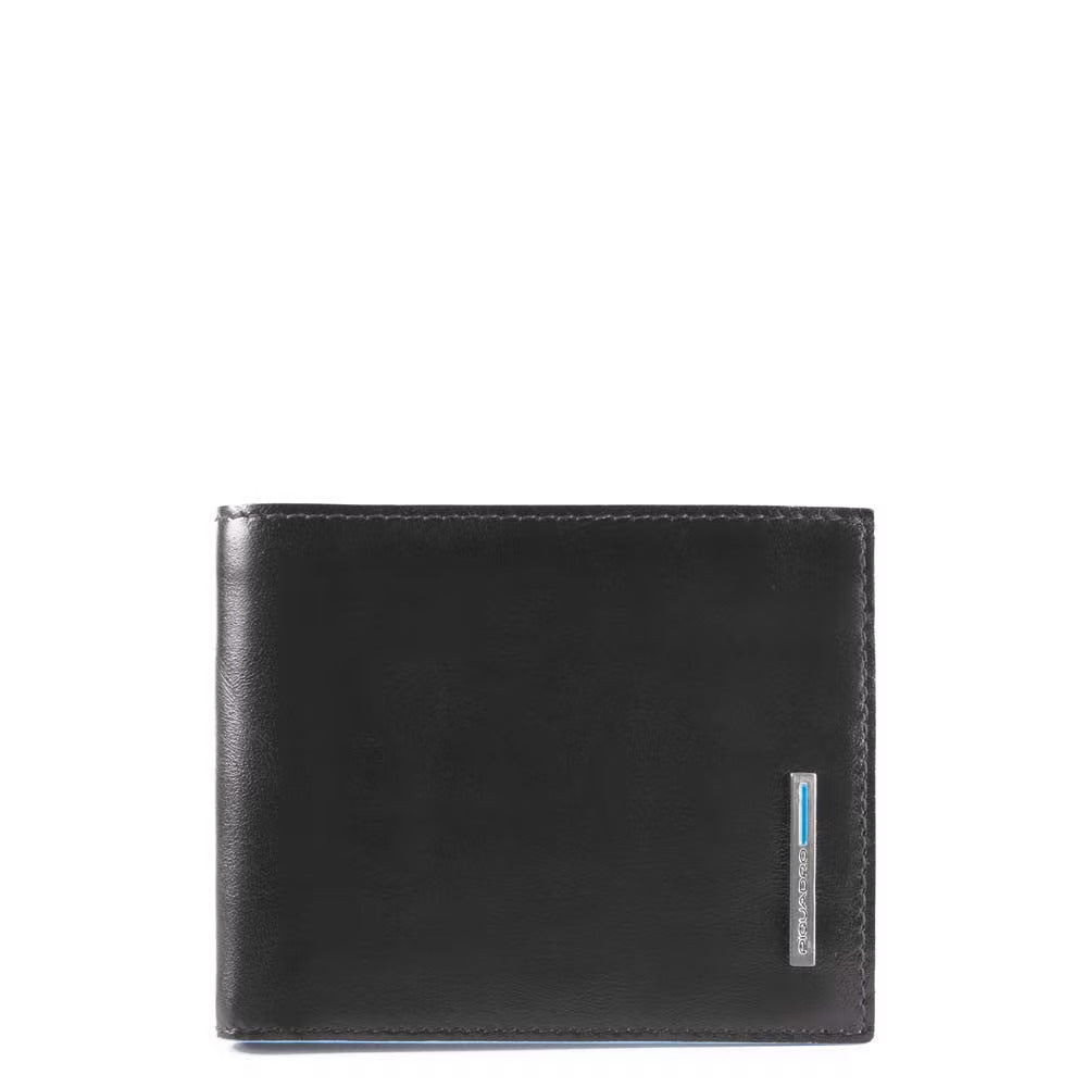Portafoglio uomo con ribaltina - porta monete e Rfid - Blue Square - Piquadro   nero