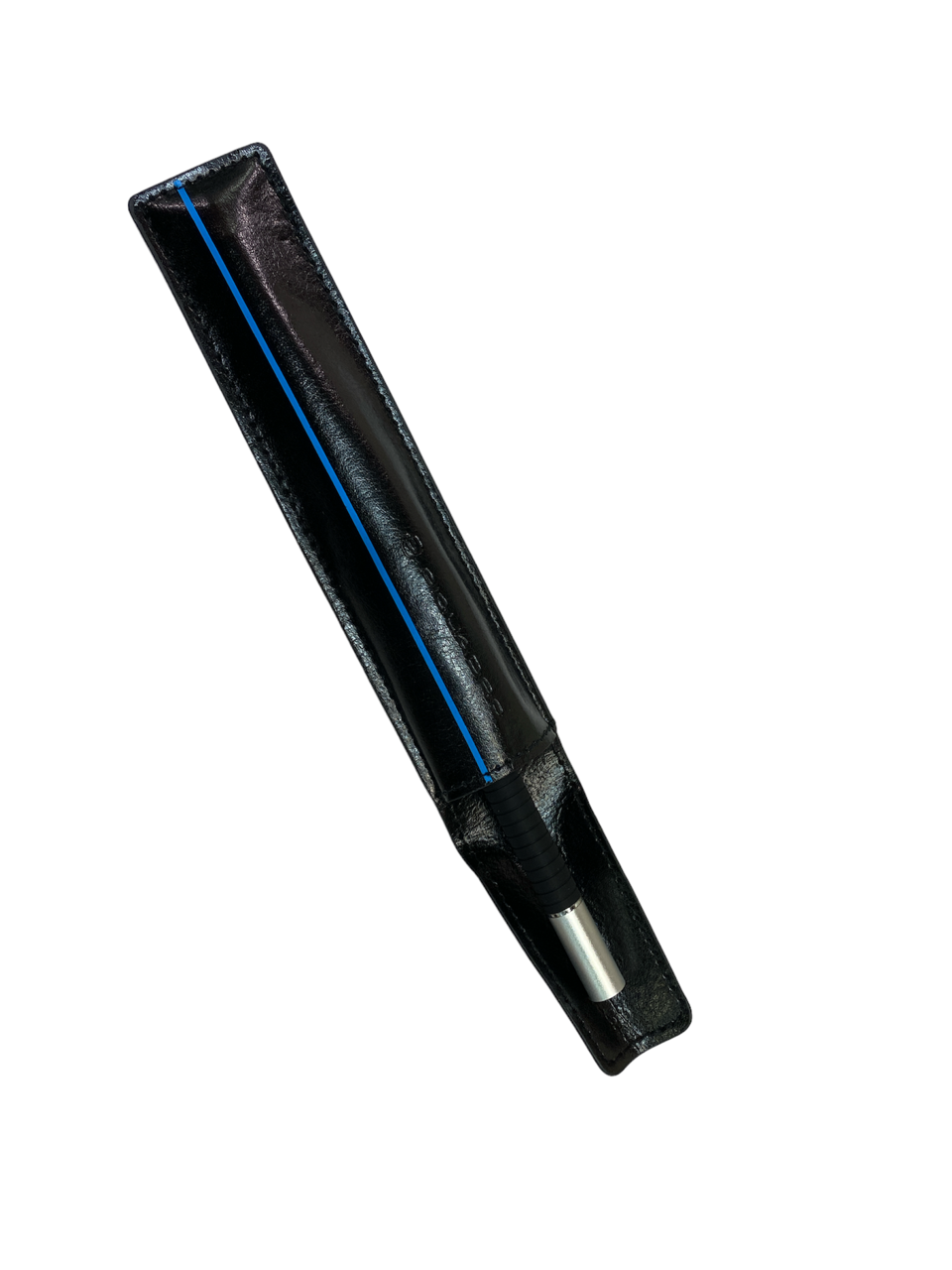 Penna  a sfera touch 3 funzioni in alluminio e custodia in pelle - Blue Square - Piquadro