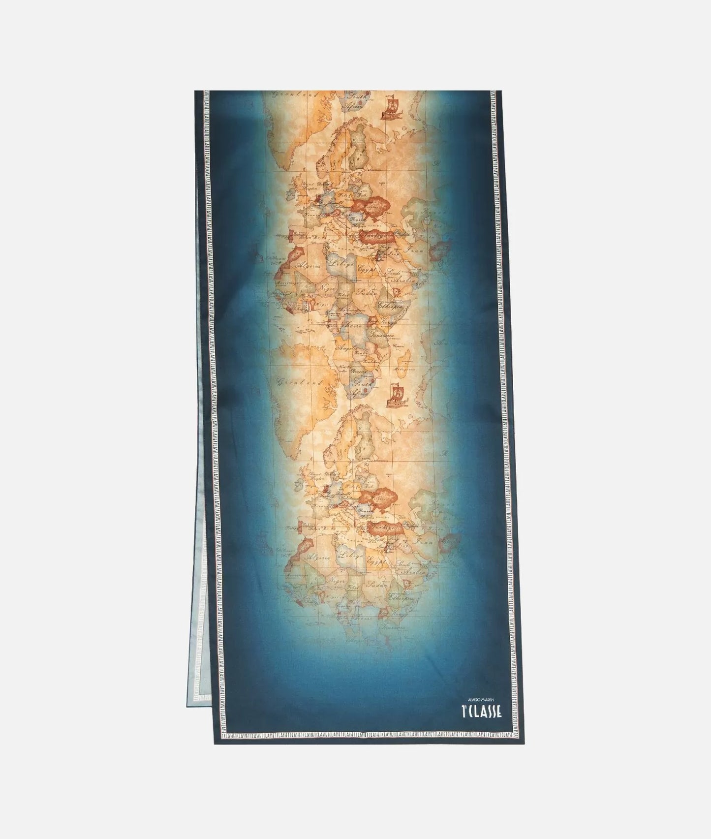 Sciarpa con anello 45 x 180 cm - Geo Sfumato - Alviero Martini Prima Classe