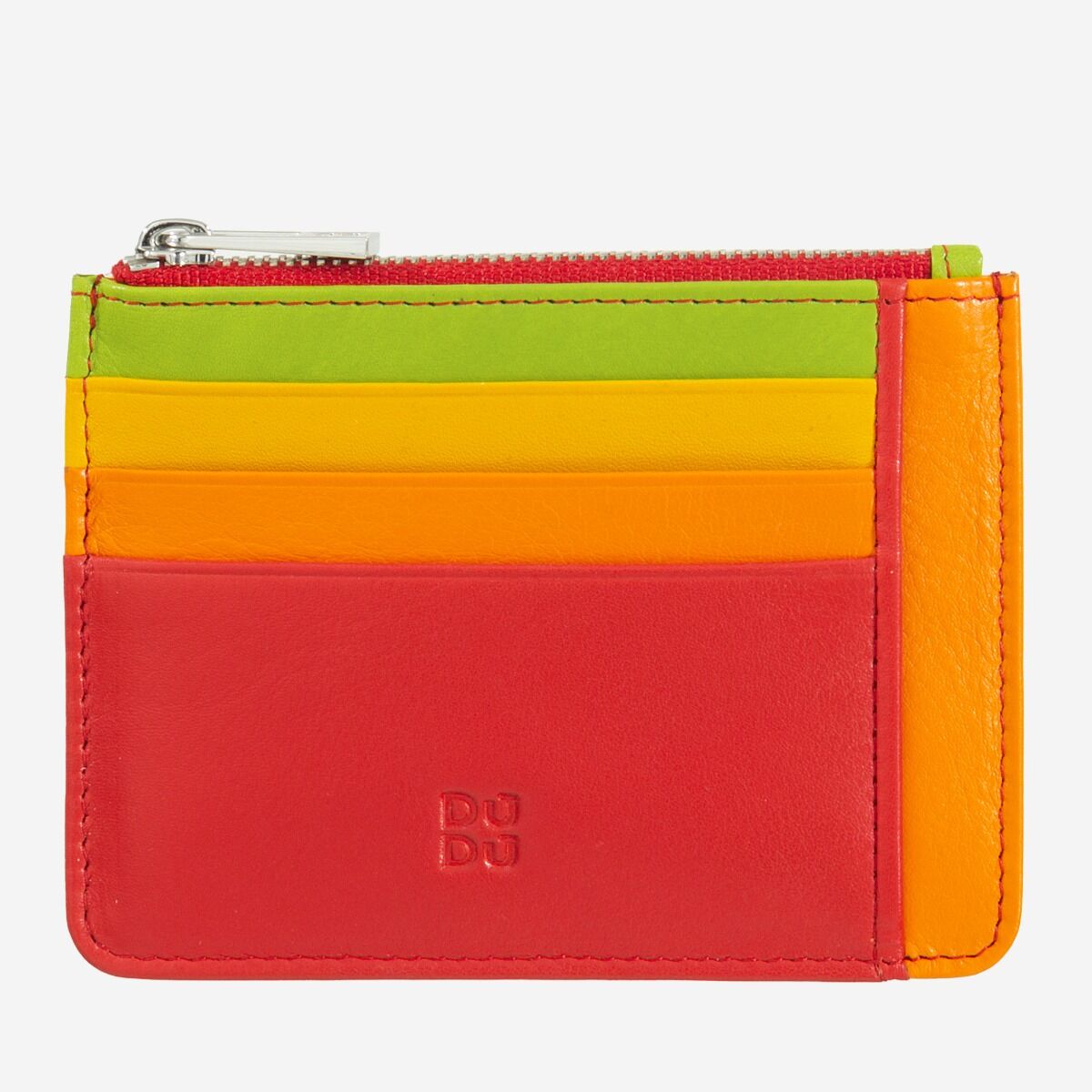 Porta carte di credito documenti a busta con cerniera Dudubags Colorful - "Tiago"