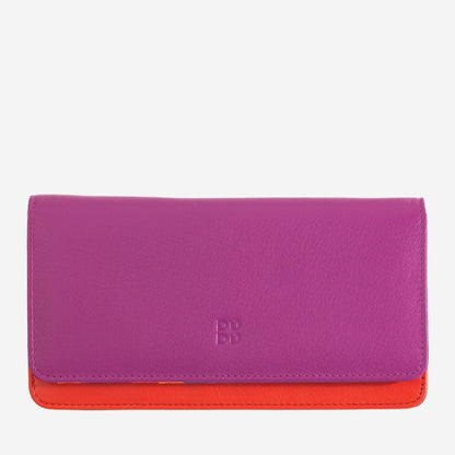 Portafoglio a soffietto donna 18cm Rfid in pelle colorata- Colorful - DuduBags