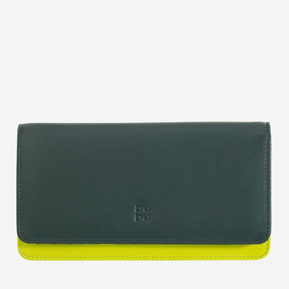 Portafoglio a soffietto donna 18cm Rfid in pelle colorata- Colorful - DuduBags