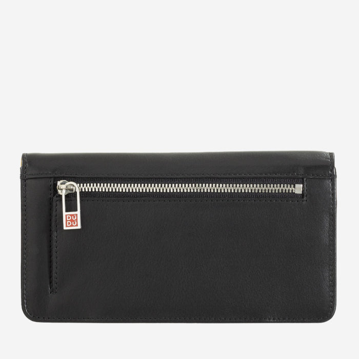 Portafoglio a soffietto donna 18cm Rfid in pelle colorata- Colorful - DuduBags