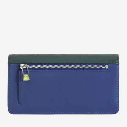 Portafoglio a soffietto donna 18cm Rfid in pelle colorata- Colorful - DuduBags